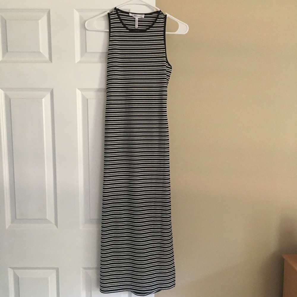 BCBG Striped Maxi-Dress